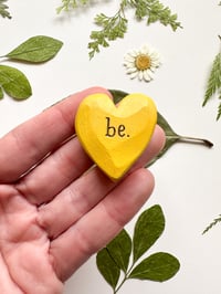 Image 1 of Be - Mini Wood Burned Heart