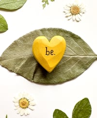 Image 3 of Be - Mini Wood Burned Heart