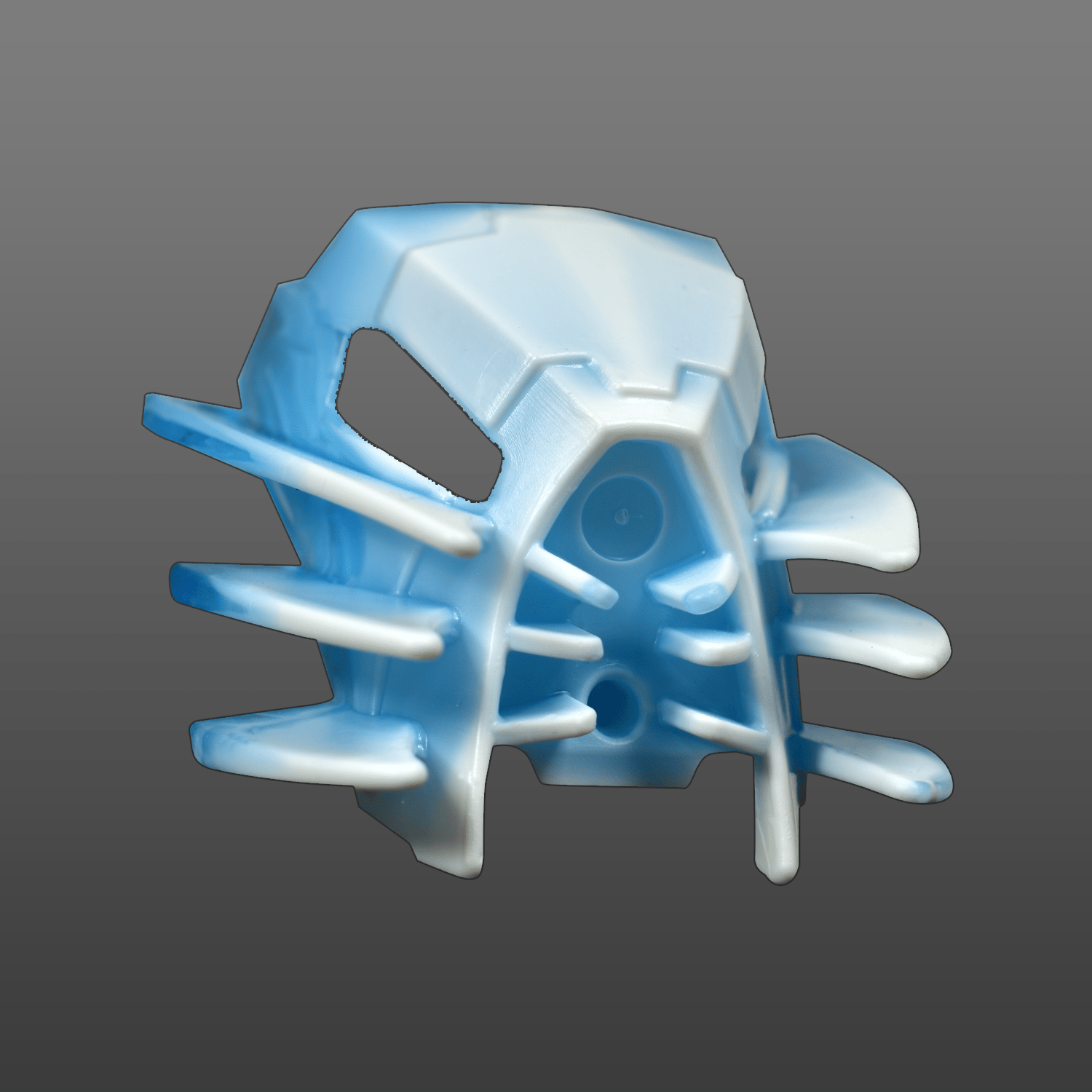 Image of "Icy" Marbled Jutlin Resin Replica