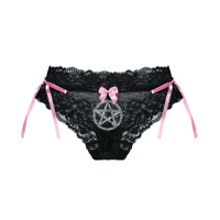 Image 2 of QUEEN OF THE DAMN RHINESTONE LACE HIPSTER UNDIES