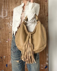 Image 3 of LEATHER TASSEL BAG NO. 2