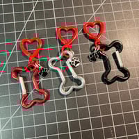 Image 1 of Dog Bone Carabiner Keychain 