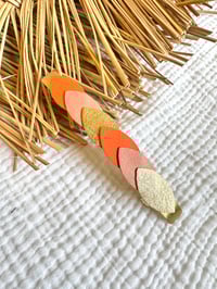 Image 1 of Grande barrette Paulette Orange