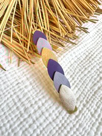 Image 1 of Grande barrette Paulette Violet
