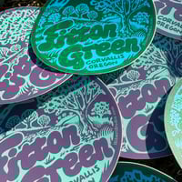 Image 3 of Fitton Green Sticker - Green/Blue