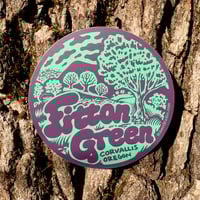 Image 1 of Fitton Green Sticker - Plum/Mint