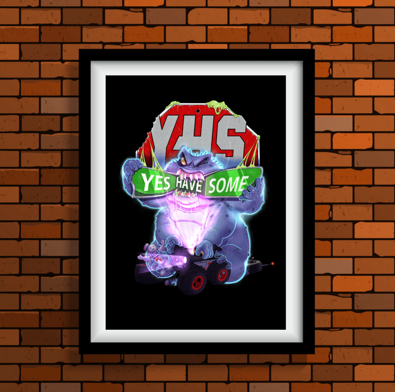A3 YES MUNCH SOME POSTER PRINT