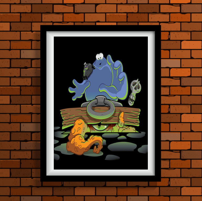 A3 SOMETHING DOWN THERE POSTER PRINT