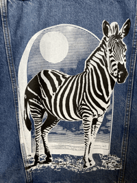 Image 3 of BLOUSON JEAN / DENIM COTON/ ZEBRE