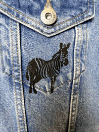 Image 5 of BLOUSON JEAN / DENIM COTON/ ZEBRE