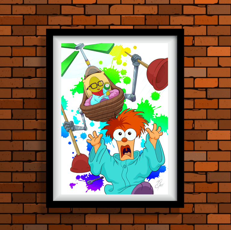A3 MEEP MEEP MEEP POSTER PRINT