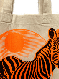 Image 3 of TOTE BAG ZEBRE / ECRU
