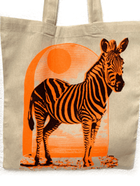 Image 2 of TOTE BAG ZEBRE / ECRU
