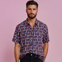 Image 1 of Camisa manga corta elefantes azul