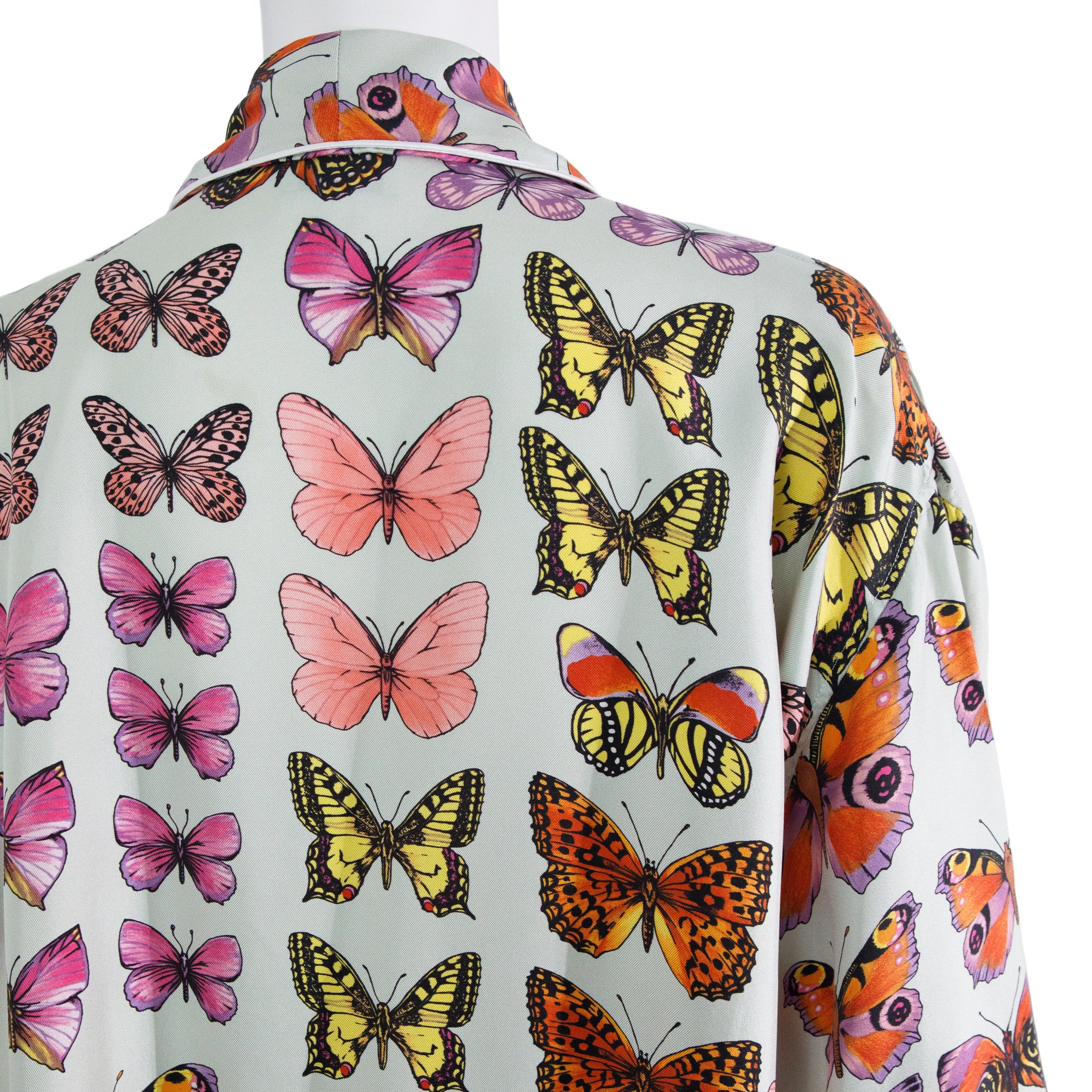 Image of Atelier Versace Spring 1995 Butterfly Silk Full Length Robe