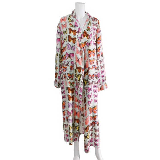Image of Atelier Versace Spring 1995 Butterfly Silk Full Length Robe