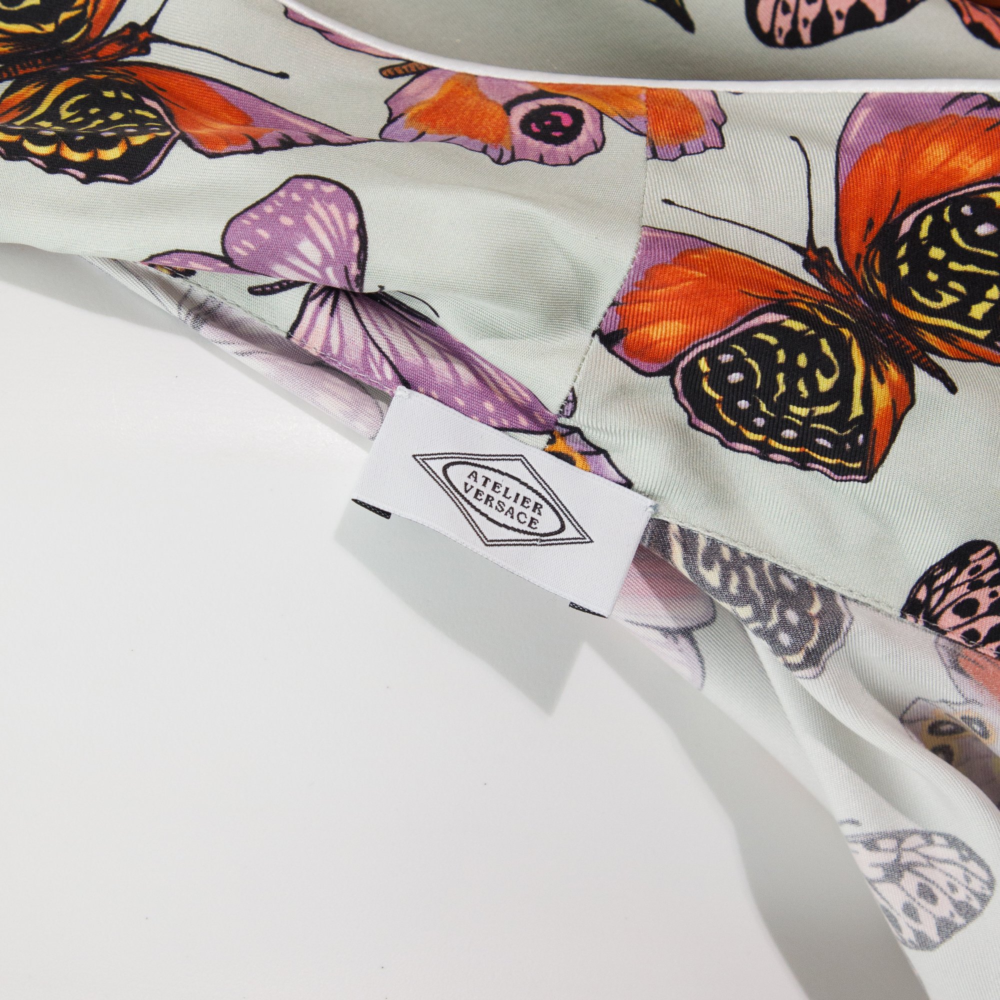 Image of Atelier Versace Spring 1995 Butterfly Silk Full Length Robe