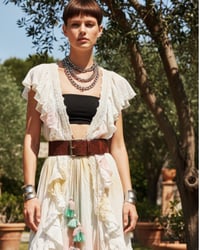 Image 1 of BOHO DRESS ✘ IBIZA VOLANT  ✘ VINTAGE  ✘ UPCYCLED
