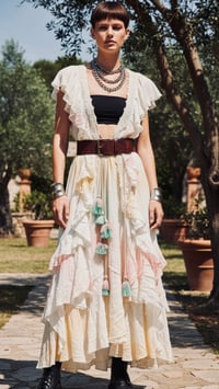 Image 3 of BOHO DRESS ✘ IBIZA VOLANT  ✘ VINTAGE  ✘ UPCYCLED