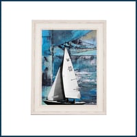 Image 3 of Nautical. Cornish yaucht print A4 