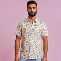 Image 1 of Camisa manga corta coches vainilla