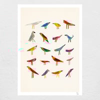 Image 1 of catalogue d'oiseaux giclée print
