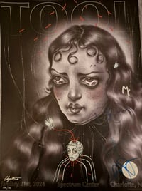 Band signed & remarqued "Fragmentation"  2024 Charlotte, NC - TOOL Poster 