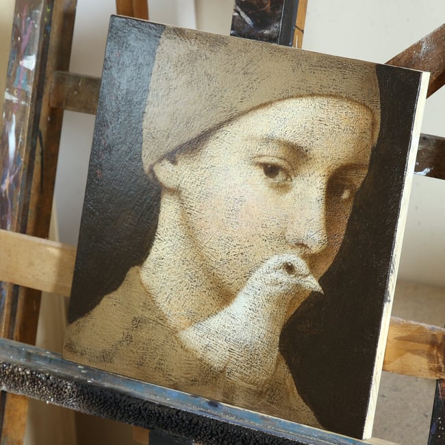 Woman with a bird V