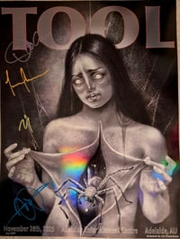 BAND SIGNED "Marrow" 2025 Adelaide, AU - TOOL poster 