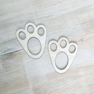 Image of Easter Bunny Footprint Stencil