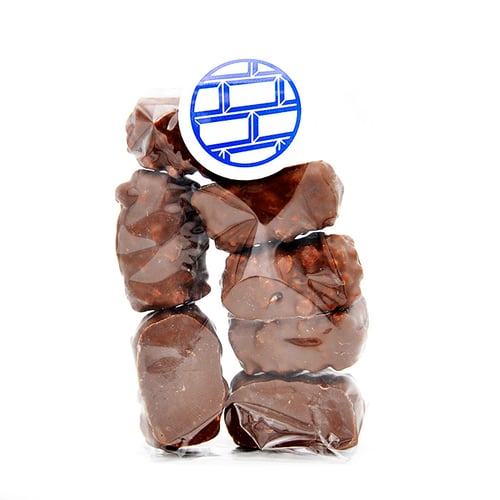 Image of Bouchée de praliné aux éclats d’amandes et aux chocolats noir et lait (100g)