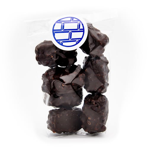 Image of Bouchée de praliné aux éclats d’amandes et aux chocolats noir et lait (100g)