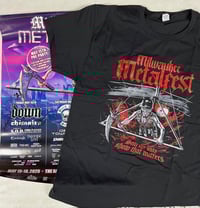 Image 1 of 18X24 INCH MMF 2025 POSTER SIGNED BY CHIMAIRA + 2025 EVENT TEE