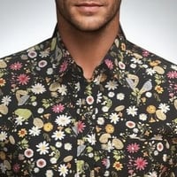 Image 2 of Camisa manga corta jardín negro 