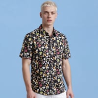 Image 1 of Camisa manga corta jardín negro 