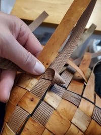 Image 4 of Sun 19th July 2026 - Pouches and Bags in Willow Bark II- Bias Plaiting