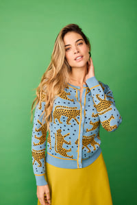 Image 1 of chaqueta guepardos azul
