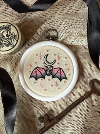 Image 1 of Valloween Vampire Bat Embroidery