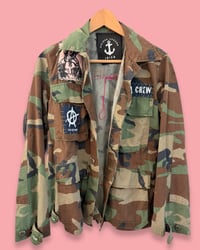 Image 2 of I DON´T CARE ¥ MILITARY JACKET ¥IBIZA ¥ CAMOUFLAGE ¥ UPCYCLED ¥ VINTAGE ¥ 