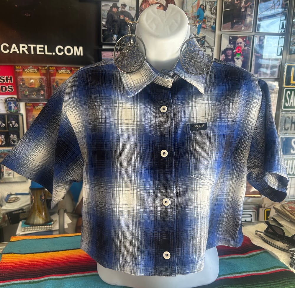 Ladies Crop top flannels