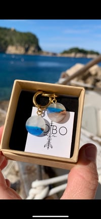 Isla - Orecchini Artigianali Legno e Resina