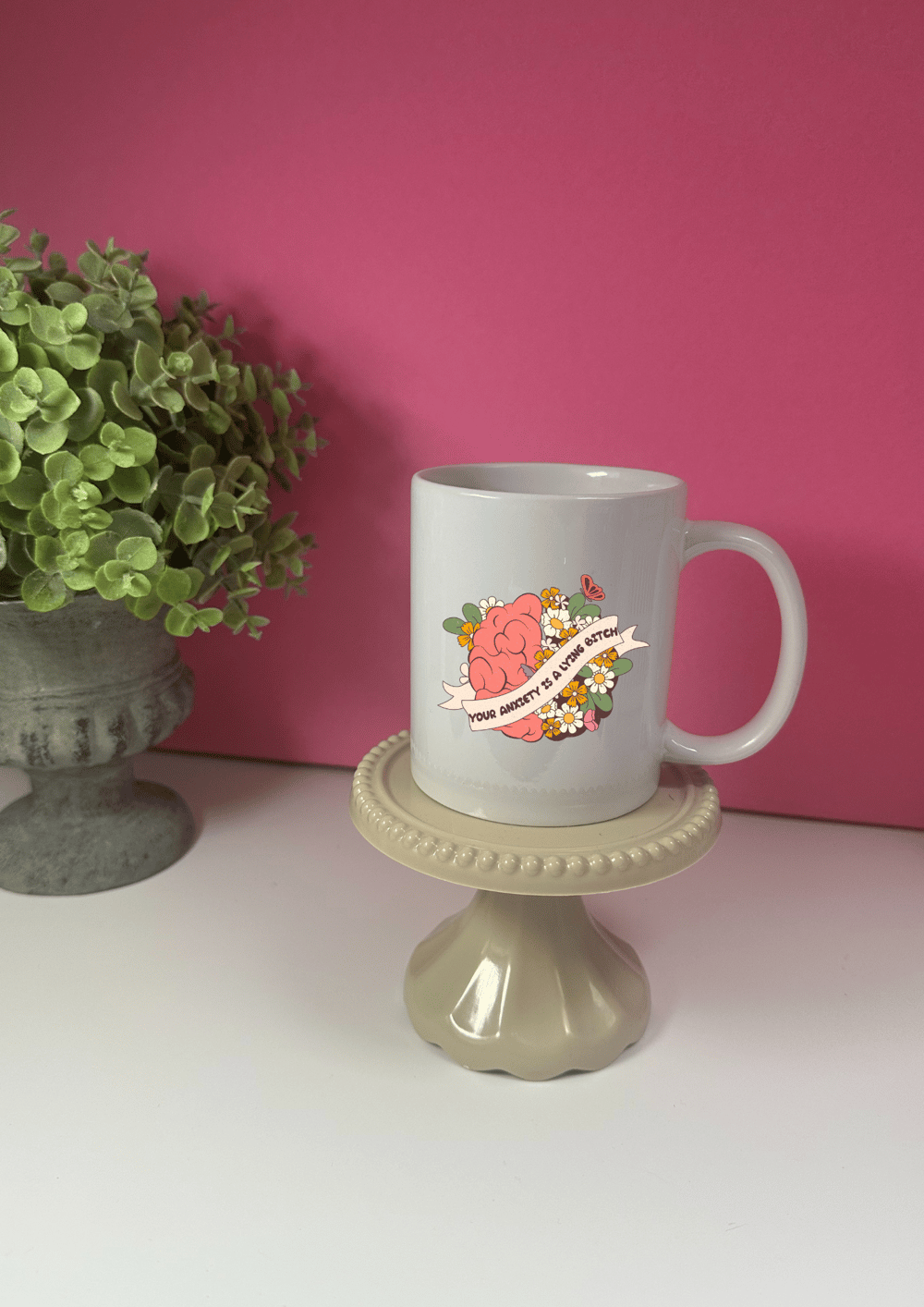 Image of 'Anxiety Is A Lying B' Mug