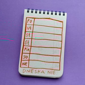 Weekly planner - kavička