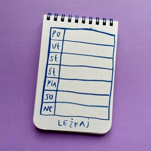 Weekly planner - kavička