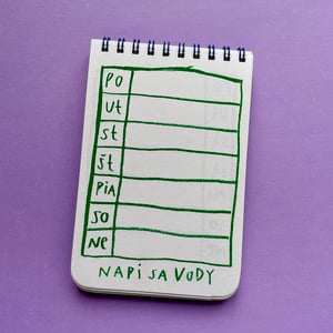 Weekly planner - kavička