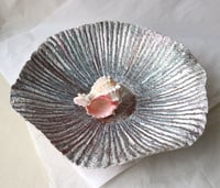 Image 6 of Handmade Textured Paper Mache Bowl | Ocean Inspired Eco Art Decor | ArtMood