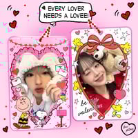 Image 1 of Snoopy Be My Valentine Double Sided Acrylic Photocard Holder