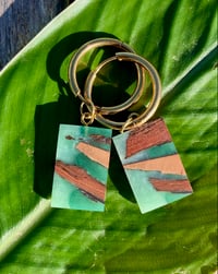 Cala Bassa - Orecchini Artigianali Legno e Resina