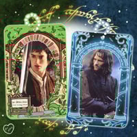 Image 1 of PREORDER: lotr courage is found in unlikely places Double Sided Acrylic Photocard Holder