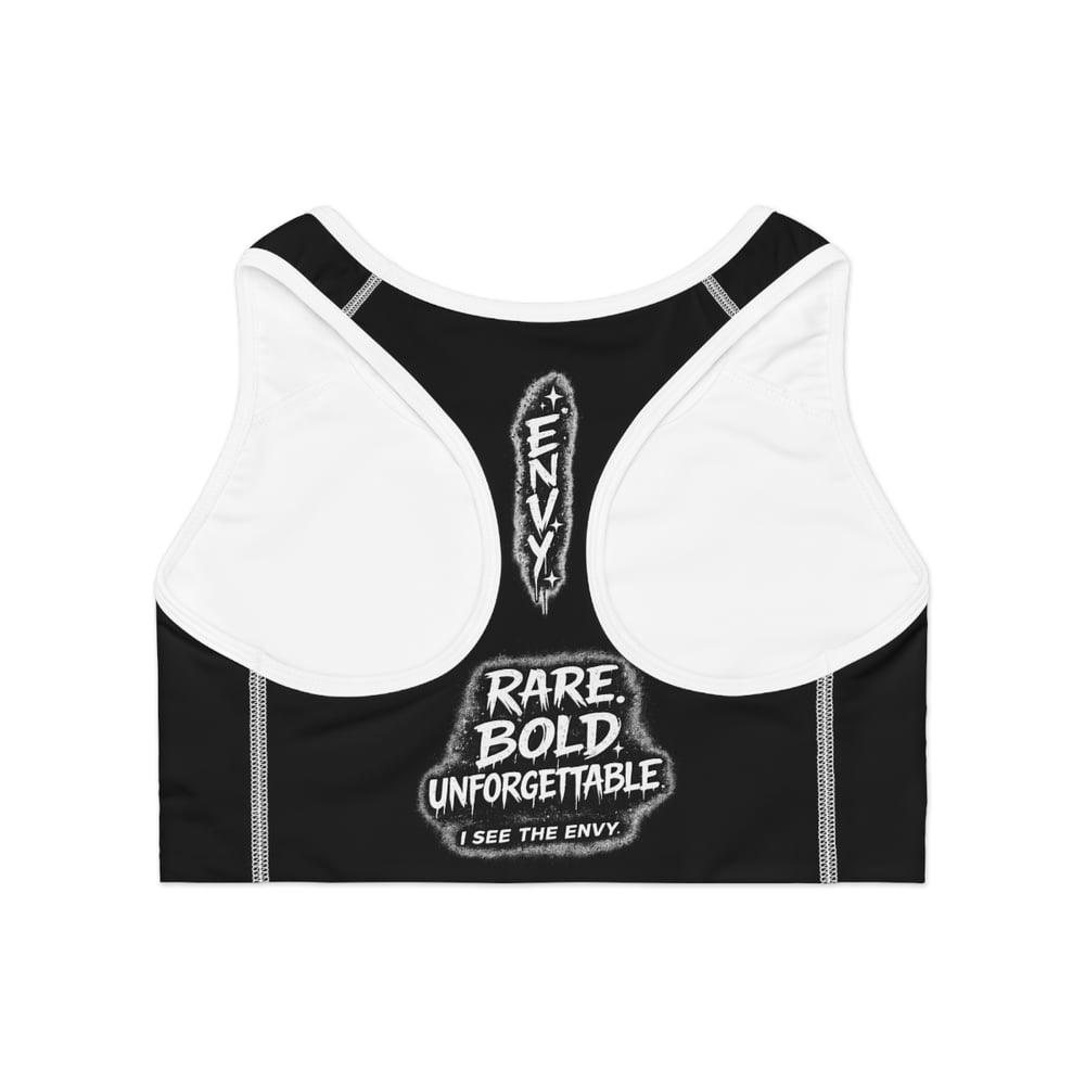 Image of Envious Stylez Boutique Sports Bra — 'Rare. Bold. Unforgettable.' Activewear